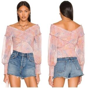 Revolve Steve Madden x BB Dakota Orange You Dreamy Top Size XS NWT